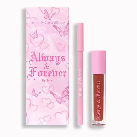 NWT BEAUTY CREATIONS COSMETICS Baby Girl Lip Duo in Always & Forever - Picture 1 of 2